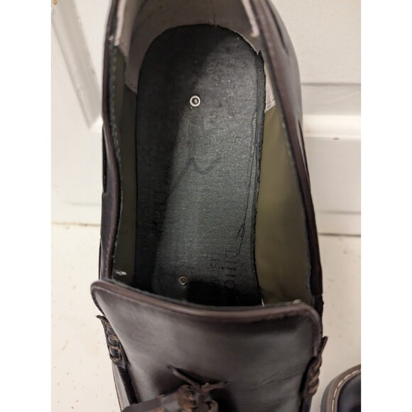 G.H. BASS & CO. MEN'S PIERCE TASSEL LOAFER DARK BROWN LEATHER CASUAL SHOE SZ 7 M - Picture 6 of 12